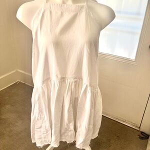 Anthropologie White Pilcro 2X plus size White Halter Dress